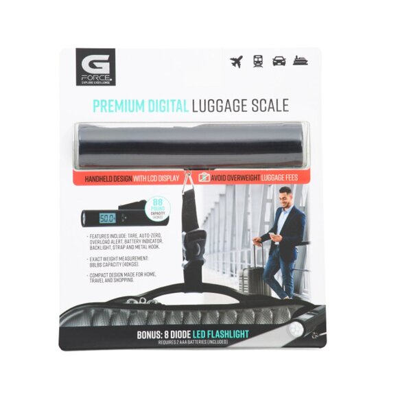G-FORCE Black Premium Digital Luggage Scale - Picture 1 of 2